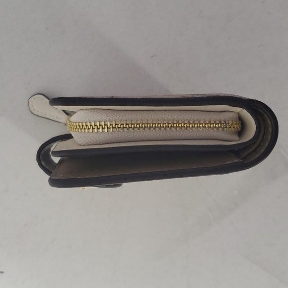 Coach CH480 Medium Corner Zip Wallet In Signature Canvas W/Nostalgic Ditsy Print - Picture 5 of 12